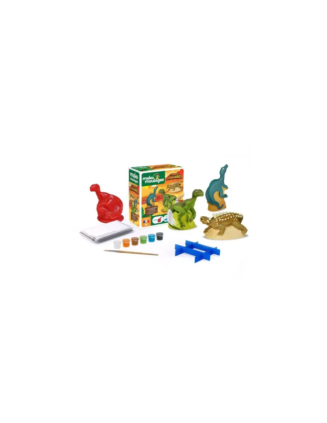 Coffret 3 moules le monde des dinosaures - Mako moulages