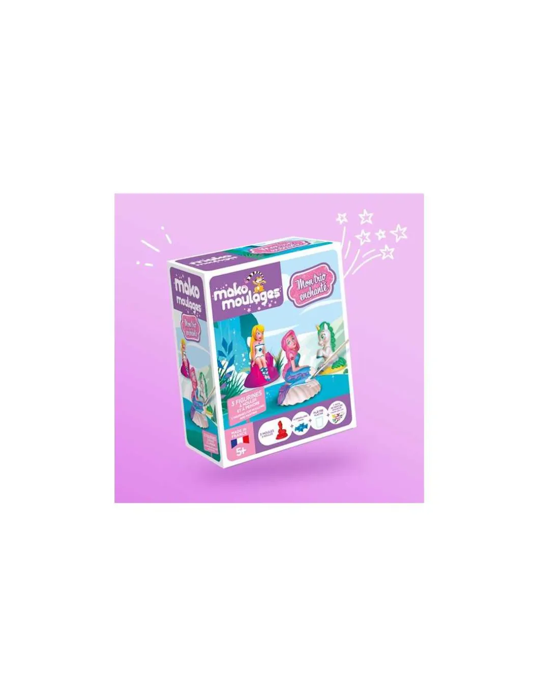 Coffret 3 moules mon trio enchanté - Mako moulages