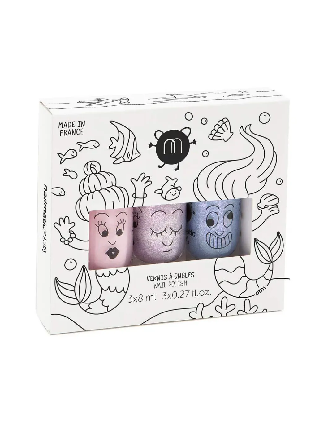 Coffret 3 vernis MERMAID