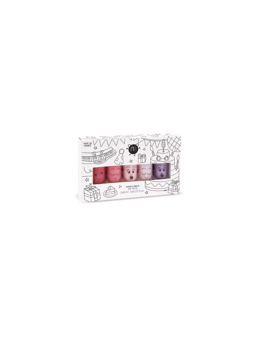 Coffret 5 vernis PARTY