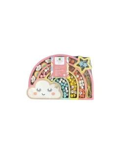 Coffret arc en ciel perles en bois - Sycomore