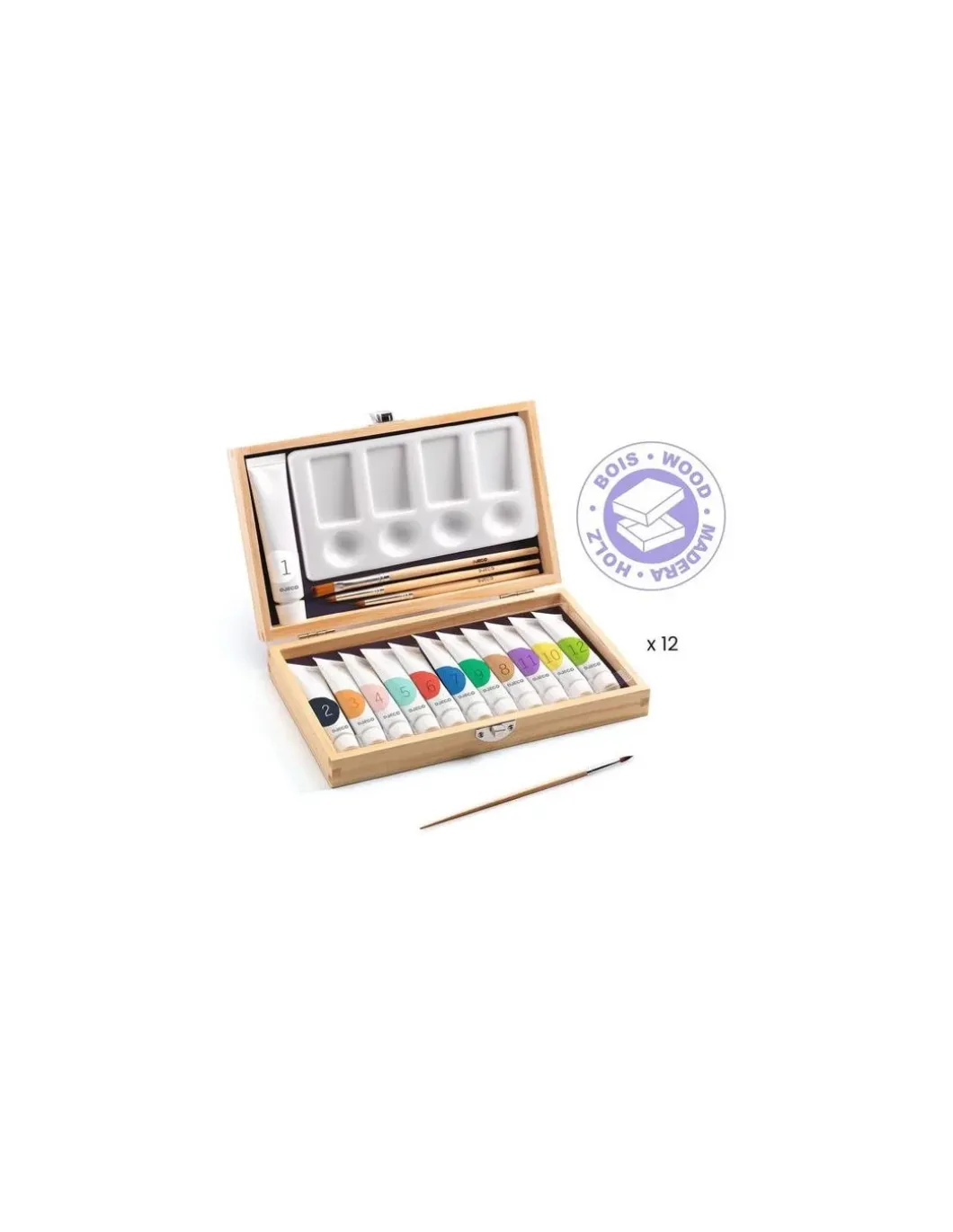 Coffret d'artiste 12 gouaches - Djeco