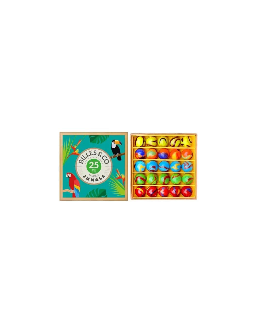 Coffret de 25 billes Jungle - Billes & Co