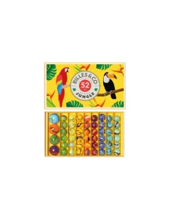 Coffret de 52 billes Jungle - Billes & Co