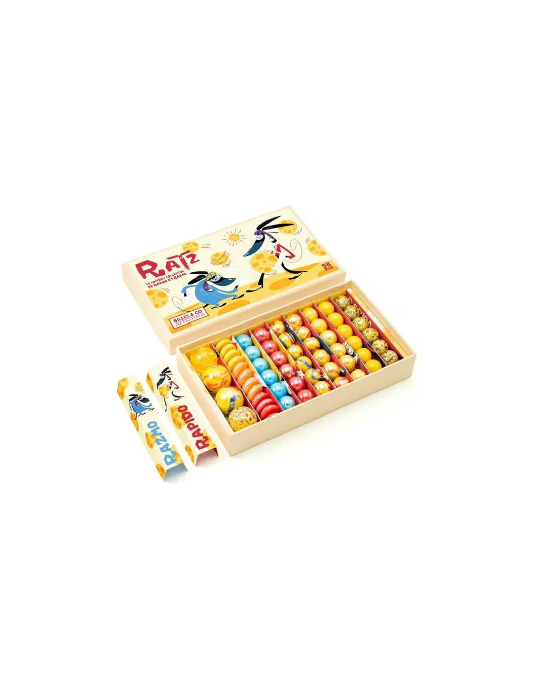 Coffret de 58 billes Ratz - Billes & Co