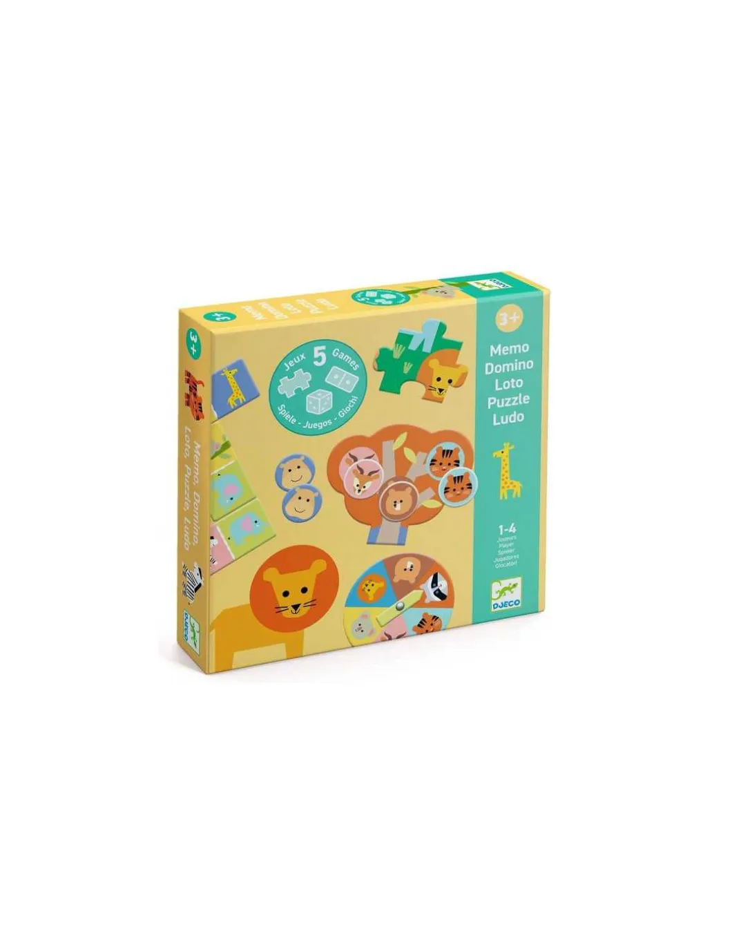 Coffret de 5 jeux Animaux sauvages - Djeco