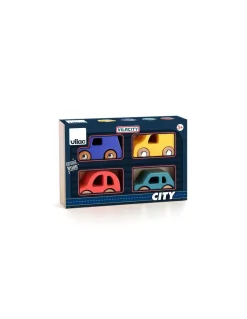 Coffret de 4 voitures City - Vilac