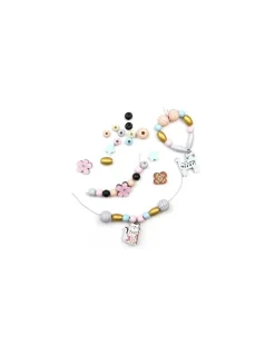 Coffret de perles en bois Chat - Sycomore
