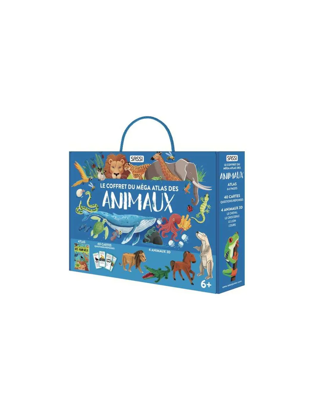 Coffret du méga atlas des animaux - Sassi