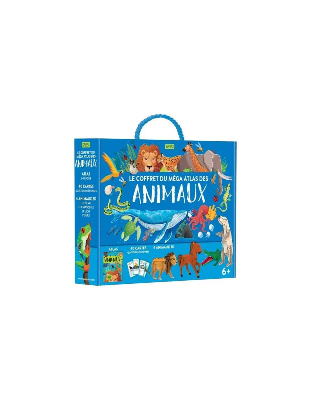 Coffret du méga atlas des animaux - Sassi