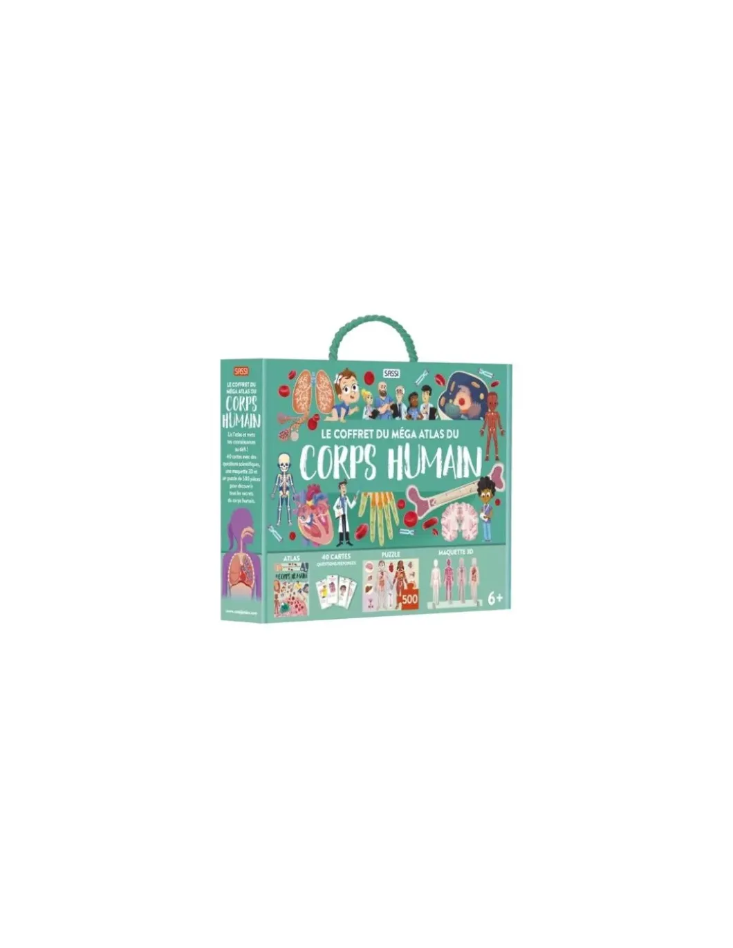 Coffret du méga atlas du corps humain - Sassi
