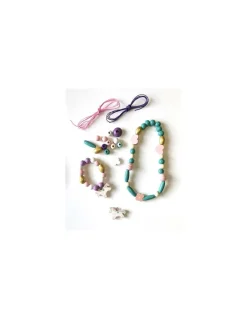 Coffret licorne perles en bois - Sycomore