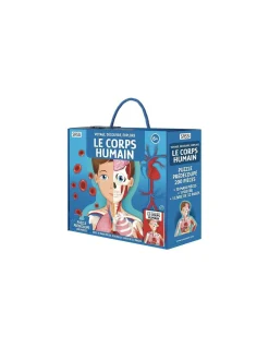 Coffret livre et puzzle Le Corps Humain - Sassi