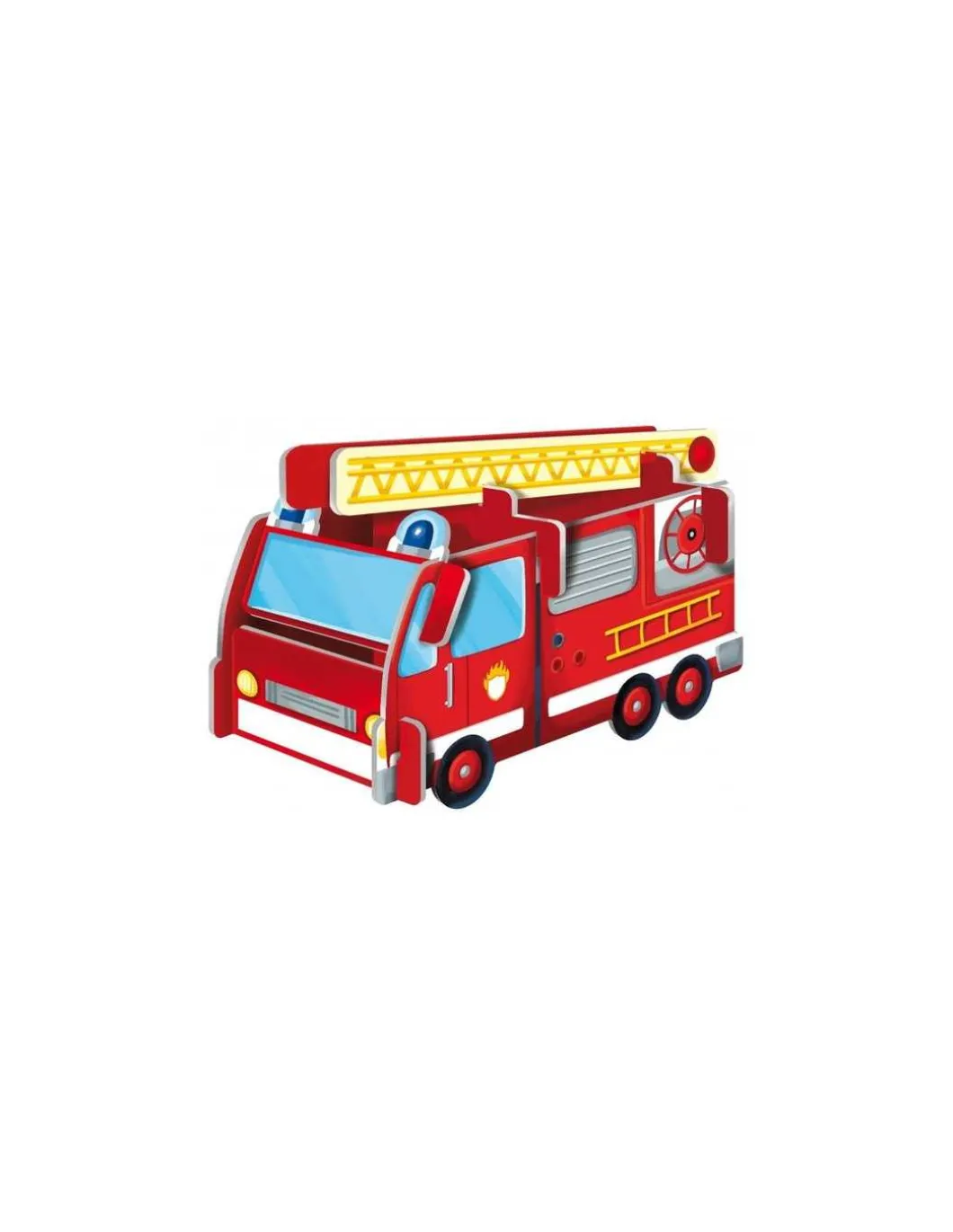 Coffret livre et puzzle Les pompiers - Sassi