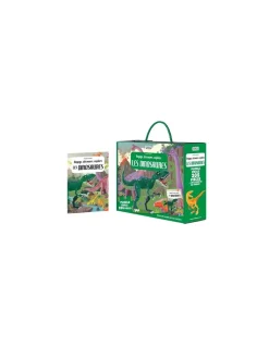 Coffret livre et puzzle Les dinosaures - Sassi