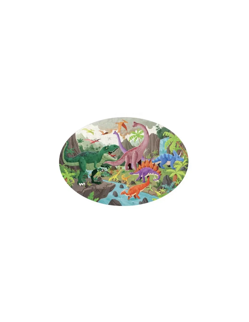 Coffret livre et puzzle Les dinosaures - Sassi