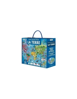 Coffret livre et puzzle La Terre - Sassi