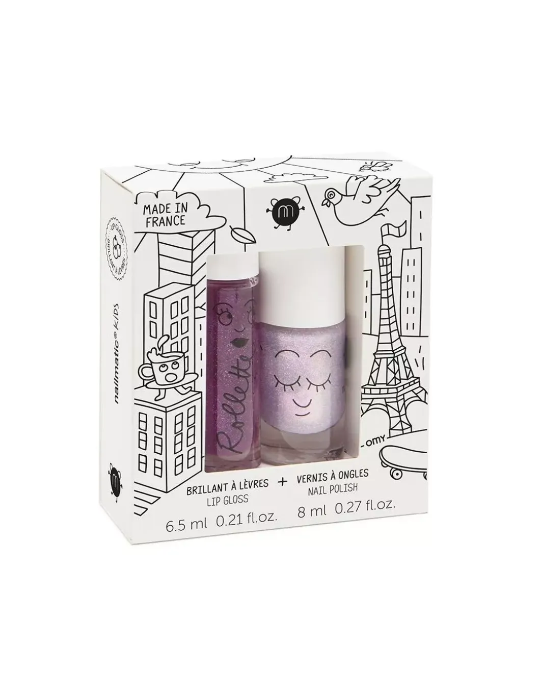 Coffret LOVELY CITY vernis et brillant à lèvres