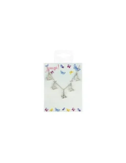 Collier Karen papillon argenté - Souza
