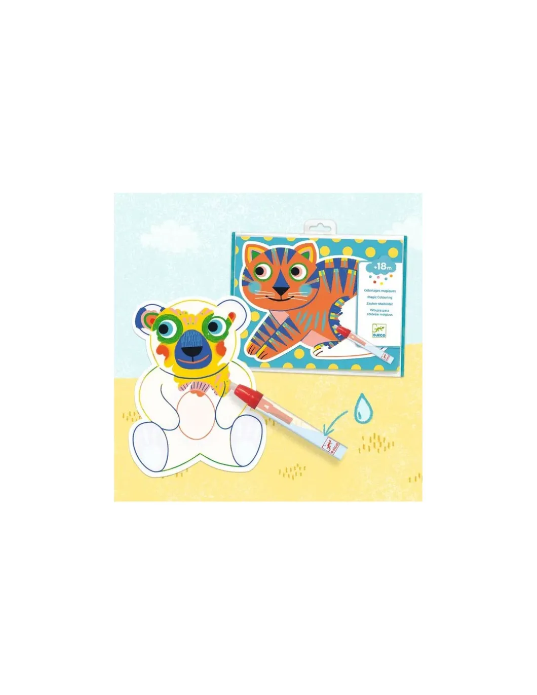 Coloriage à l'eau Animalo-Ma - Djeco