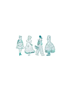 Coloriage mode Rebekka & ses amies Les Demoiselles - Djeco