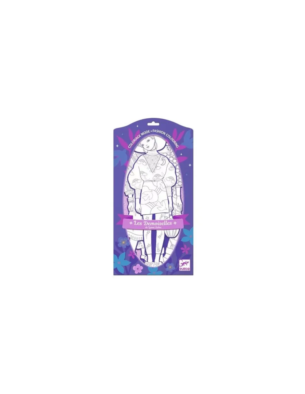 Coloriage mode Zaho & ses amies Les Demoiselles - Djeco