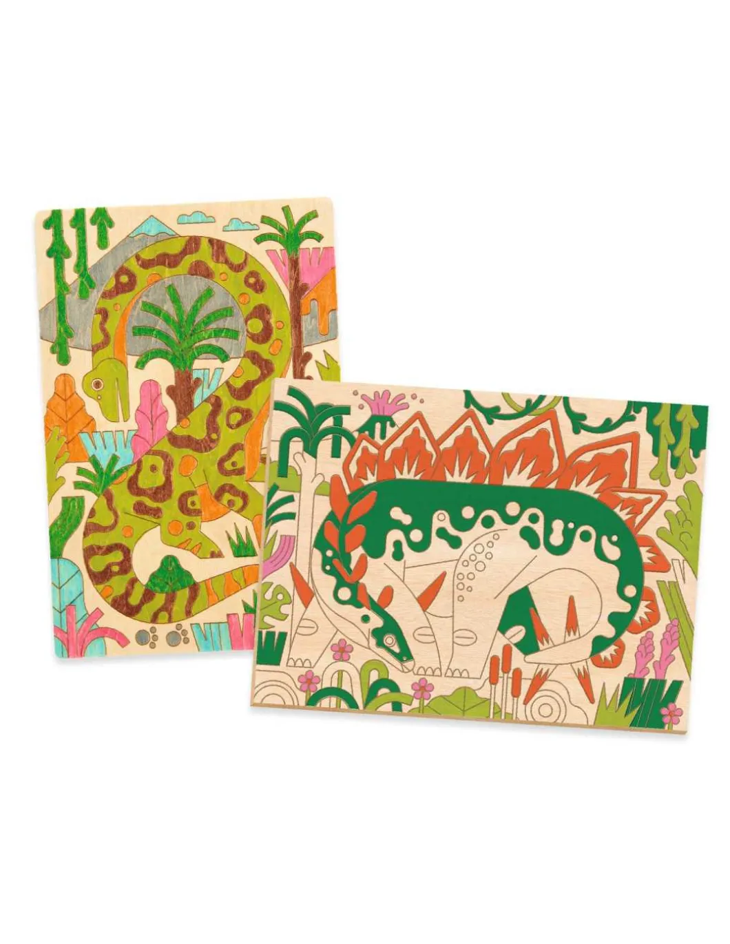 Coloriage sur bois Dino world - Djeco