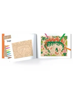 Coloriage sur bois Dino world - Djeco