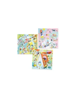 Coloriages petites portes Les cabanes de Nina - Djeco