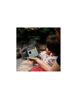 Coque de protection bleu orage pour enceinte Merlin