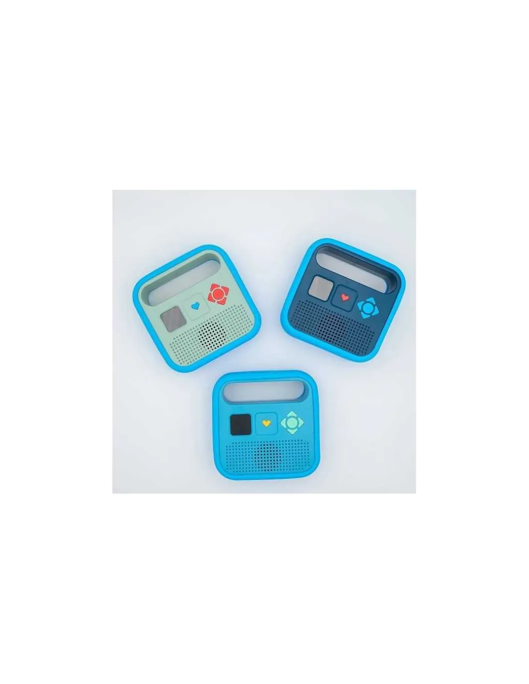 Coque de protection bleu azur pour enceinte Merlin