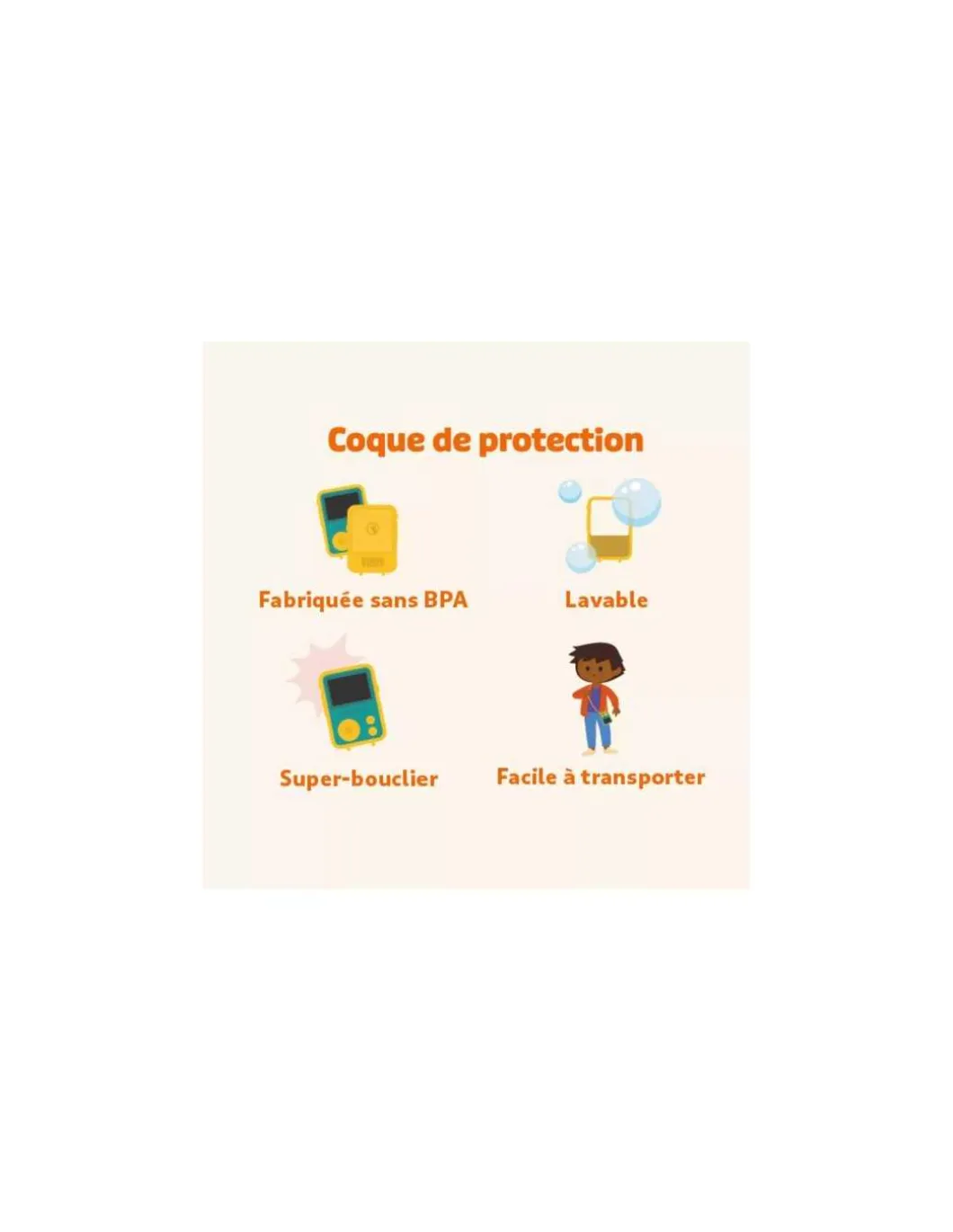 Coque de protection FLAM Verte - Lunii