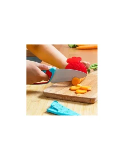 Couteau du chef bleu et rouge - Chefclub Kids