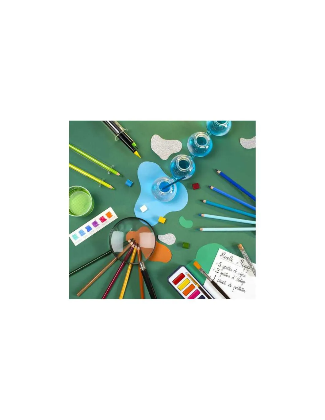 Crayons de couleur et cartes Nature Le Jardin du Moulin - Moulin Roty