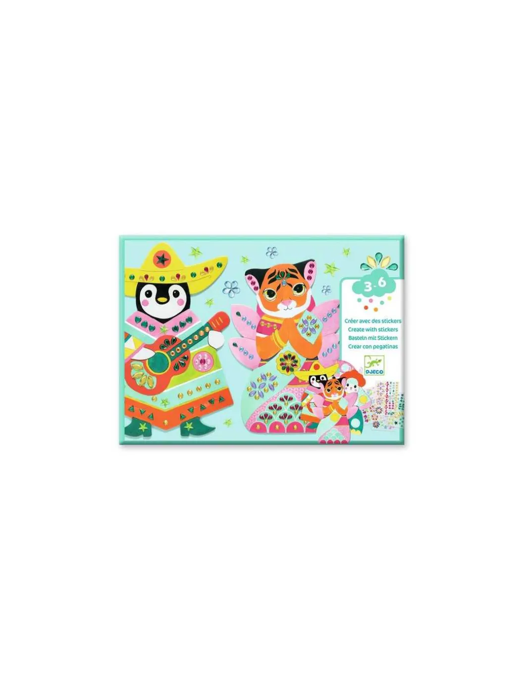 Créer avec des stickers Brillants - Djeco