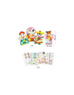 Créer avec des stickers Brillants - Djeco