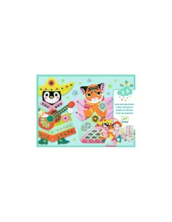 Créer avec des stickers Brillants - Djeco