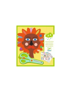 Créer avec des stickers coiffeur - Djeco