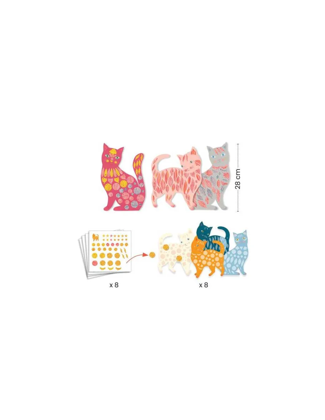 Créer avec du papier Les jolis chats d’Élodie - Djeco