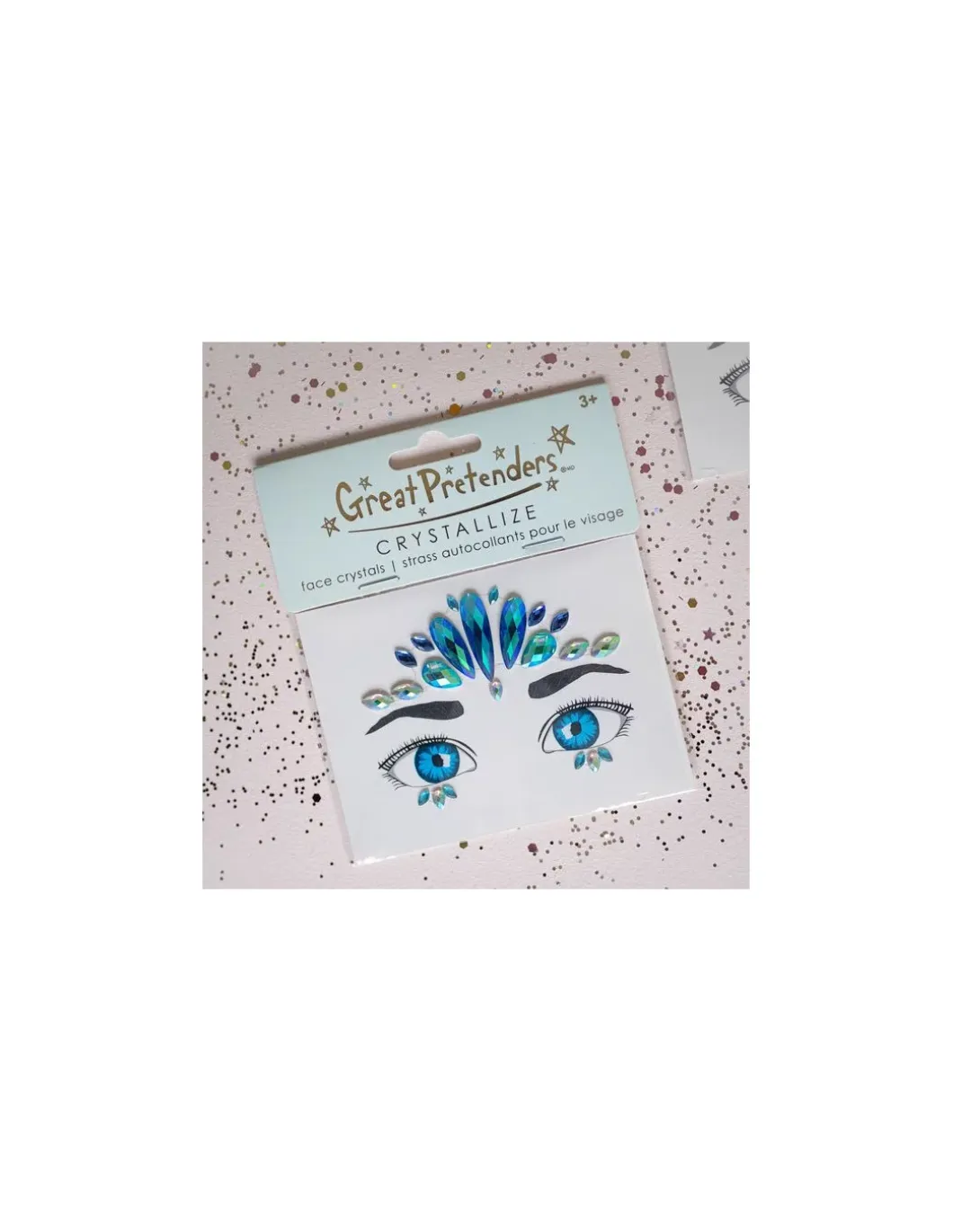 Cristaux autocollants sirène pour le visage - Great Pretenders