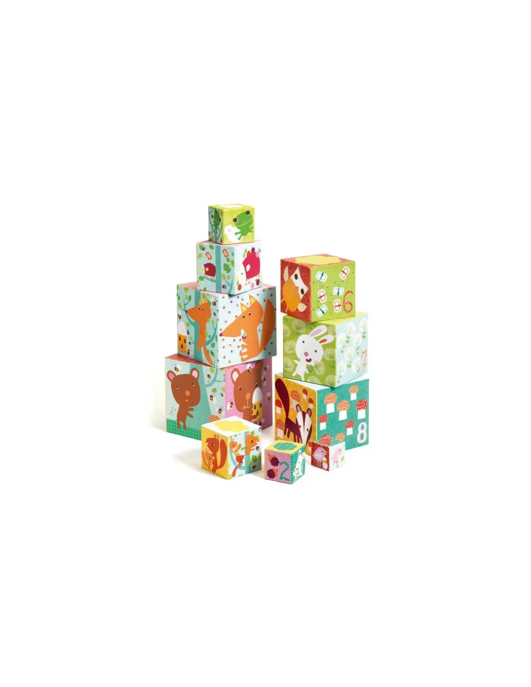 Cubes à empiler la forêt - Djeco