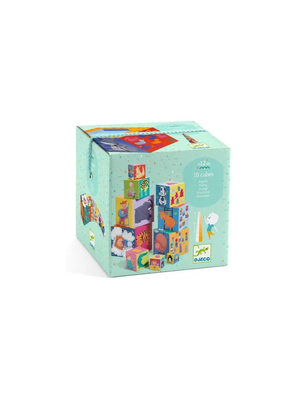 Cubes à empiler rigolos - Djeco