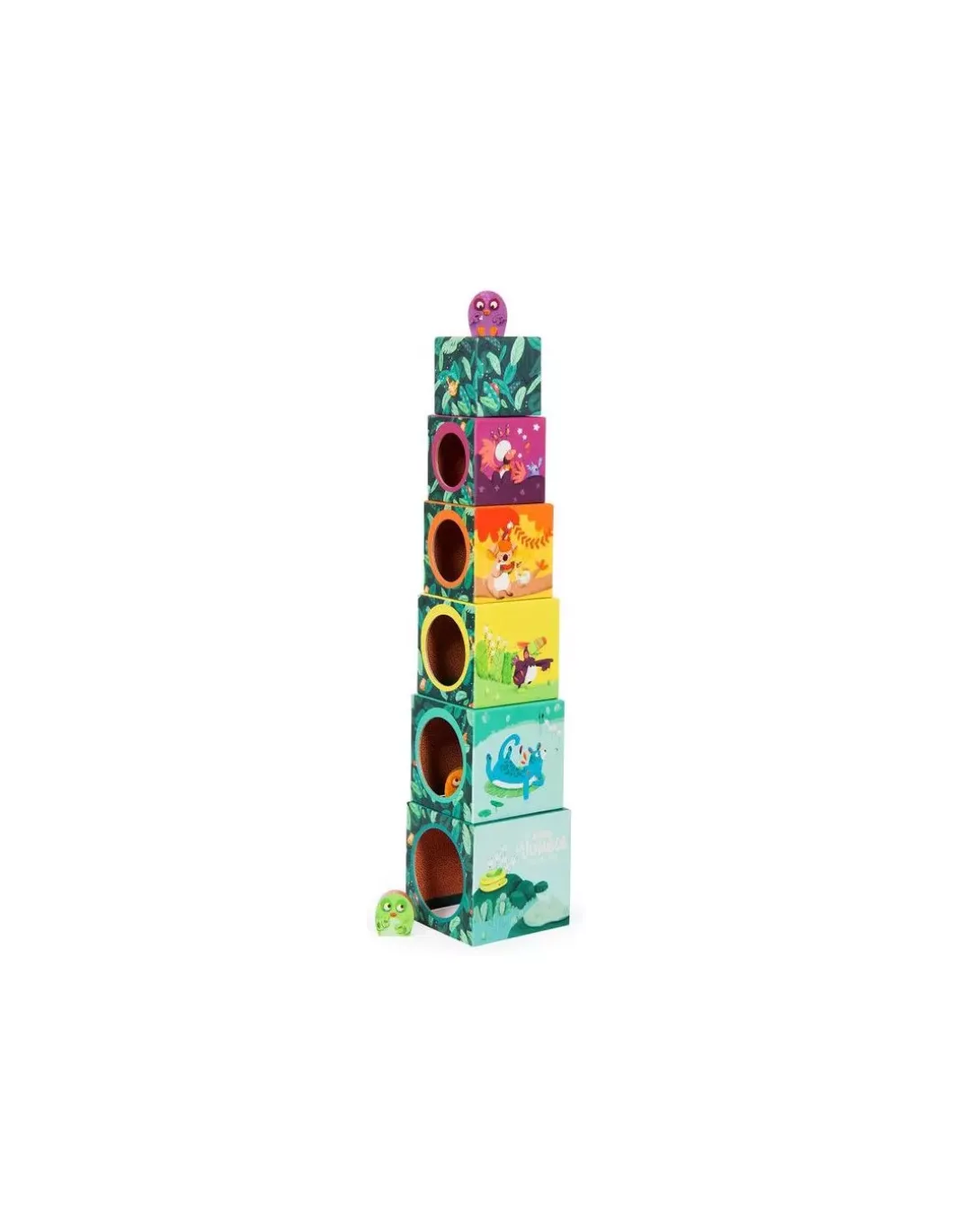 Cubes empilables Dans la jungle - Moulin Roty