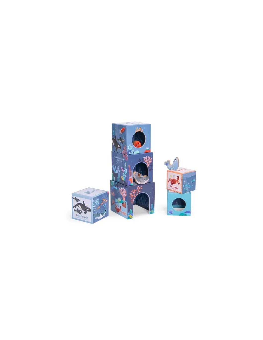 Cubes empilables Les aventures de Paulie - Moulin Roty