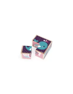Cubes en bois bébés animaux - Janod