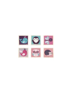 Cubes en bois bébés animaux - Janod