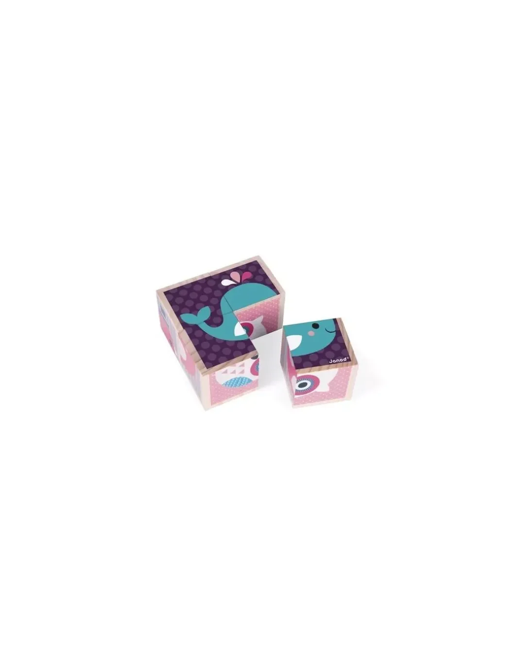 Cubes en bois bébés animaux - Janod