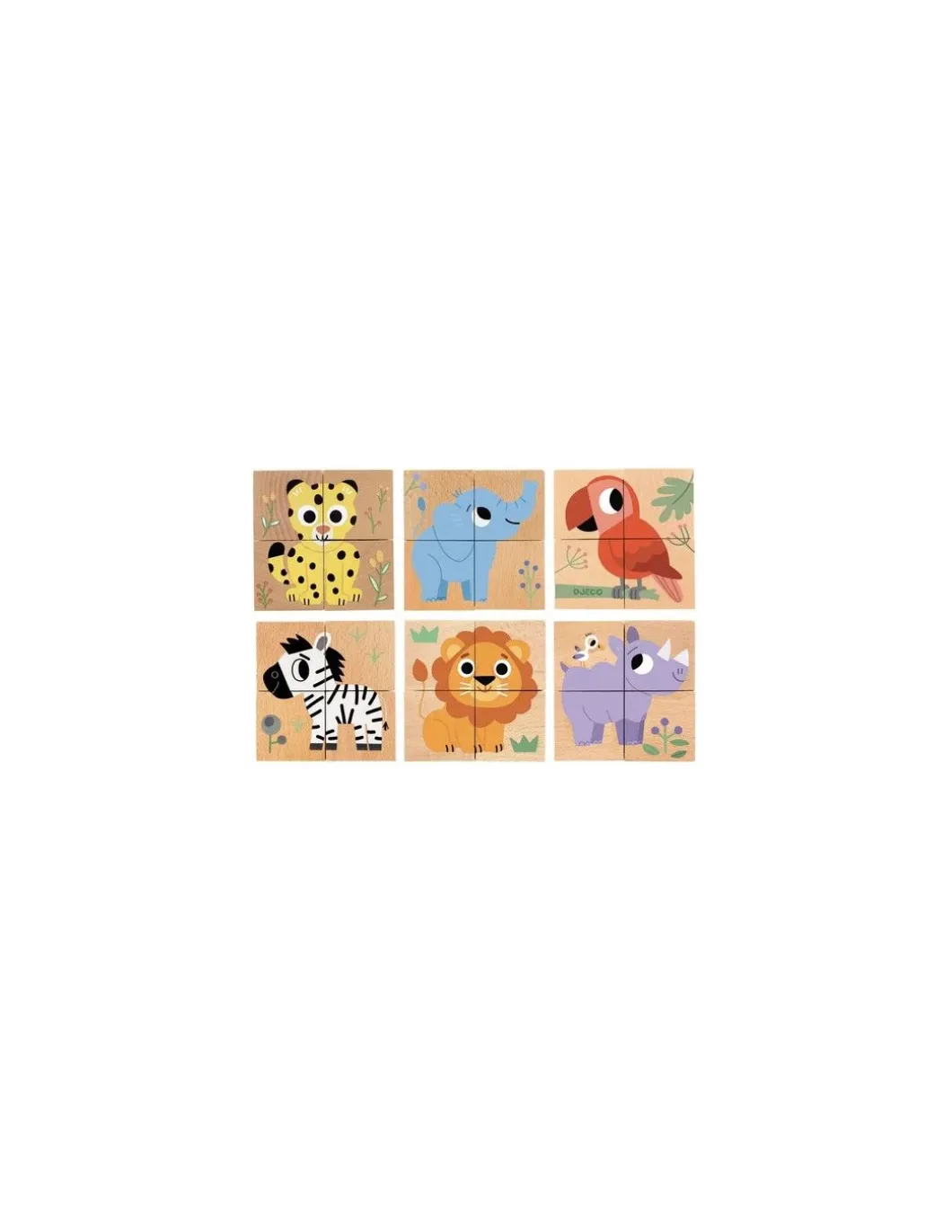 Cubes en bois Wild & Co - Djeco