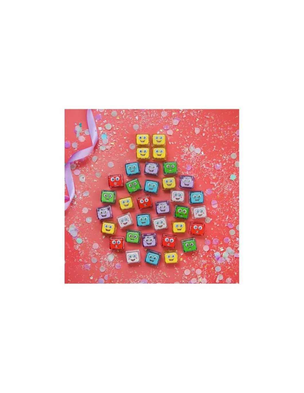 Cubes lumineux blancs Party Pal - Glo Pals