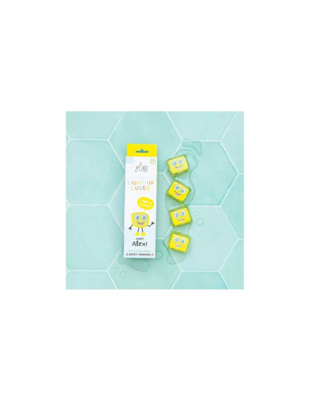 Cubes lumineux jaunes Alex - Glo Pals